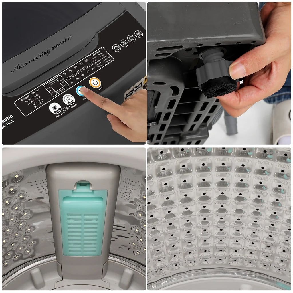 17.8 lbs Portable 2 in 1 Full Automatic Washer & Dryer R41806