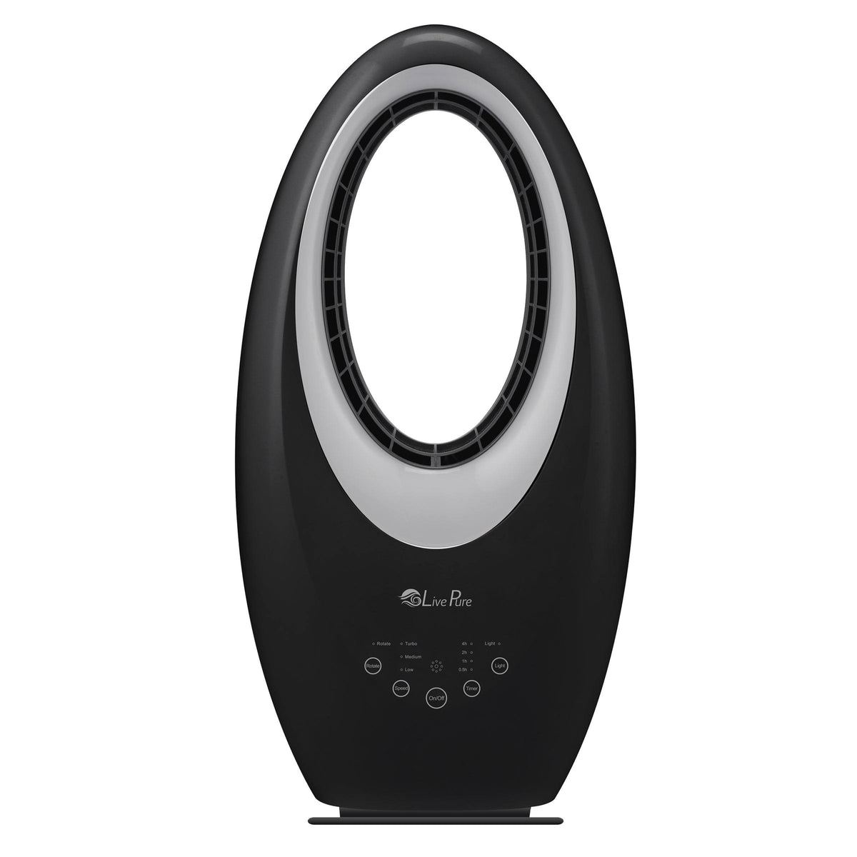 Black Oscillating Bladeless Fan I53832