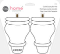 Natural 2 Pc Bun Feet S896