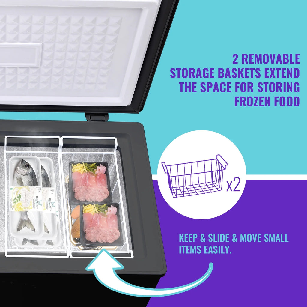 4.0 Cu.ft Compact Freezer with Two Removable Storage Baskets R576532