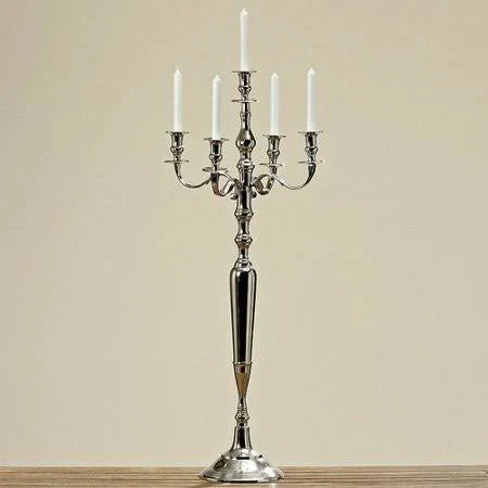 Tall Five Metal Candelabra M6864