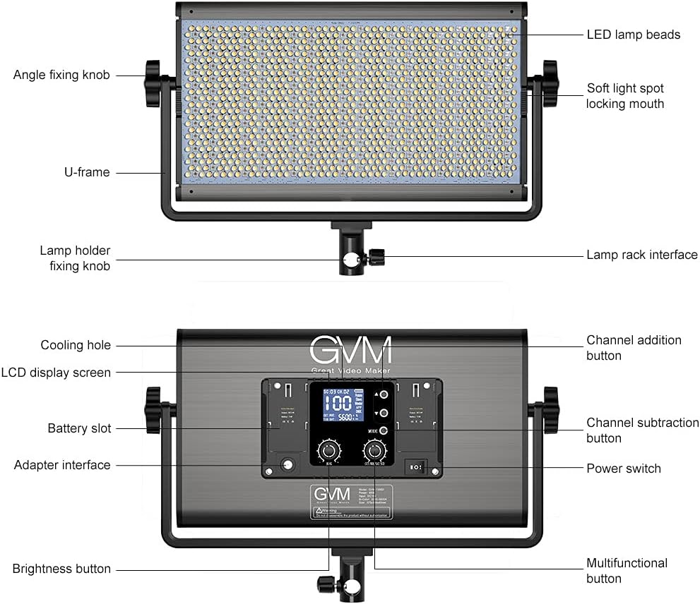 75W RGB LED Video Light 3 Packs H81004