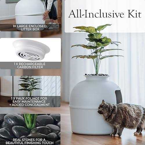 Hidden Litter Box Enclosure with Carbon Filter A4073