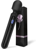 12 inch Vibrating Wand Massager with Display 10 Patterns & 4 Speeds Black Z55434