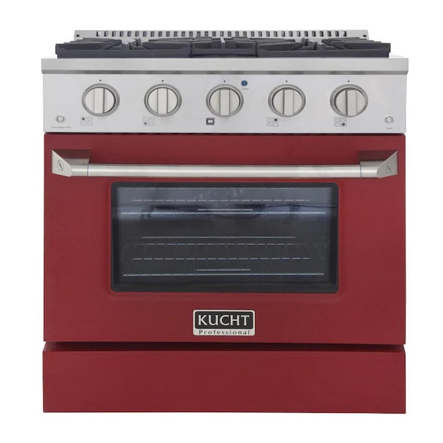 30 in. 4.2 cu ft. Propane Gas Range with Red Door E4477