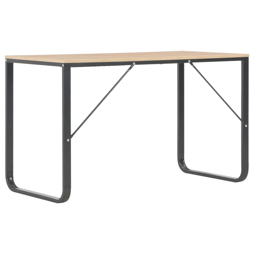 Black and Oak Computer Desk Z55213