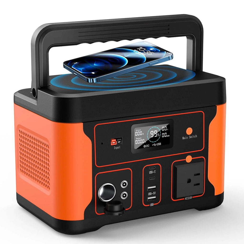 Portable Power Station 600W 550Wh LiFePO4 Battery W3038