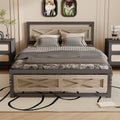 Platform Bed Frame with Headboard, Twin Size Bed K7098