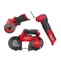 12-Volt Lithium-Ion Cordless Compact Band Saw, Oscillating Multi-Tool and 3 in. Cut Off Saw J561