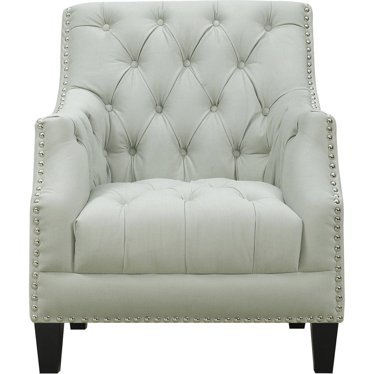 Light Gray Tufted Accent Chair N214082