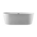 Acrylic 67 in. x 32 in. Freestanding Soaking Bathtub Q72668