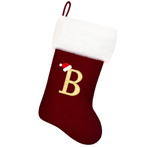 20 Inches Red Velvet Christmas Stockings A941388