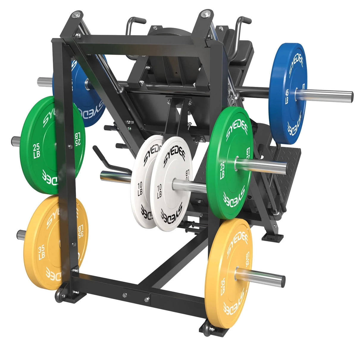Leg Press Hack Squat Machine with Weight Storage U191325