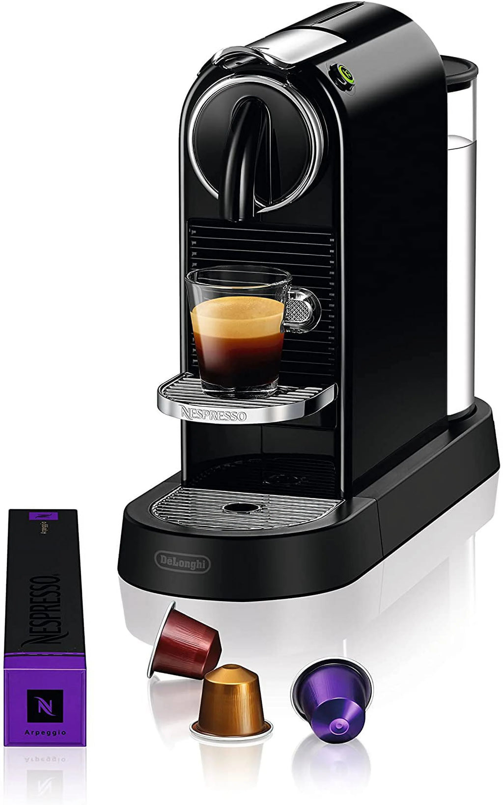 Black Coffee and Espresso Machine with Milk Frother N157356