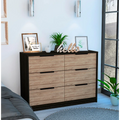 Black Wengue Pine Manufactured Wood Dresser C945627