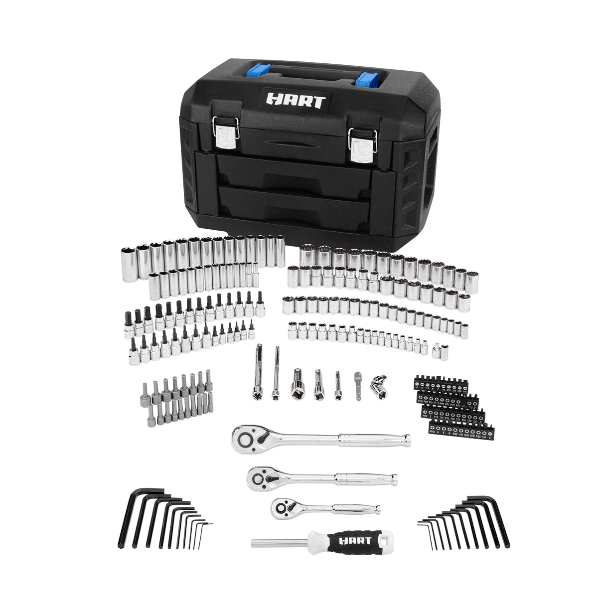 215-Piece Mechanics Tool Set Chrome Finish C973
