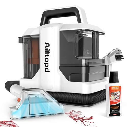 Portable Carpet & Upholstery Spot Cleaner Machine with Brushhead and Solution K7115