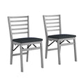 Gray Wash 2-Pack Wood Folding Chair N856915