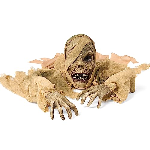 Halloween Outdoor Decoration with Light-up Eyes and Creepy Sound C653