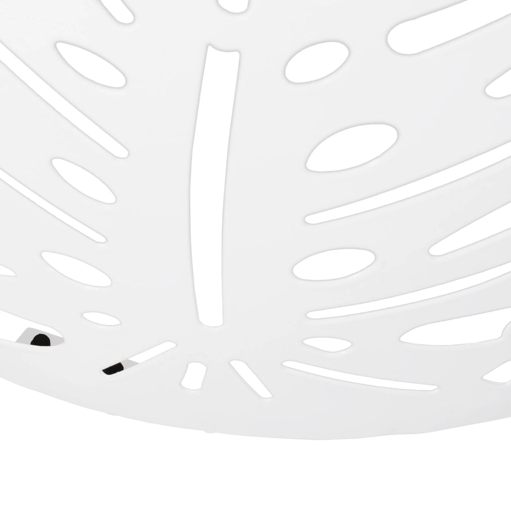 White Metal Side Tables, Set of 2 O3569