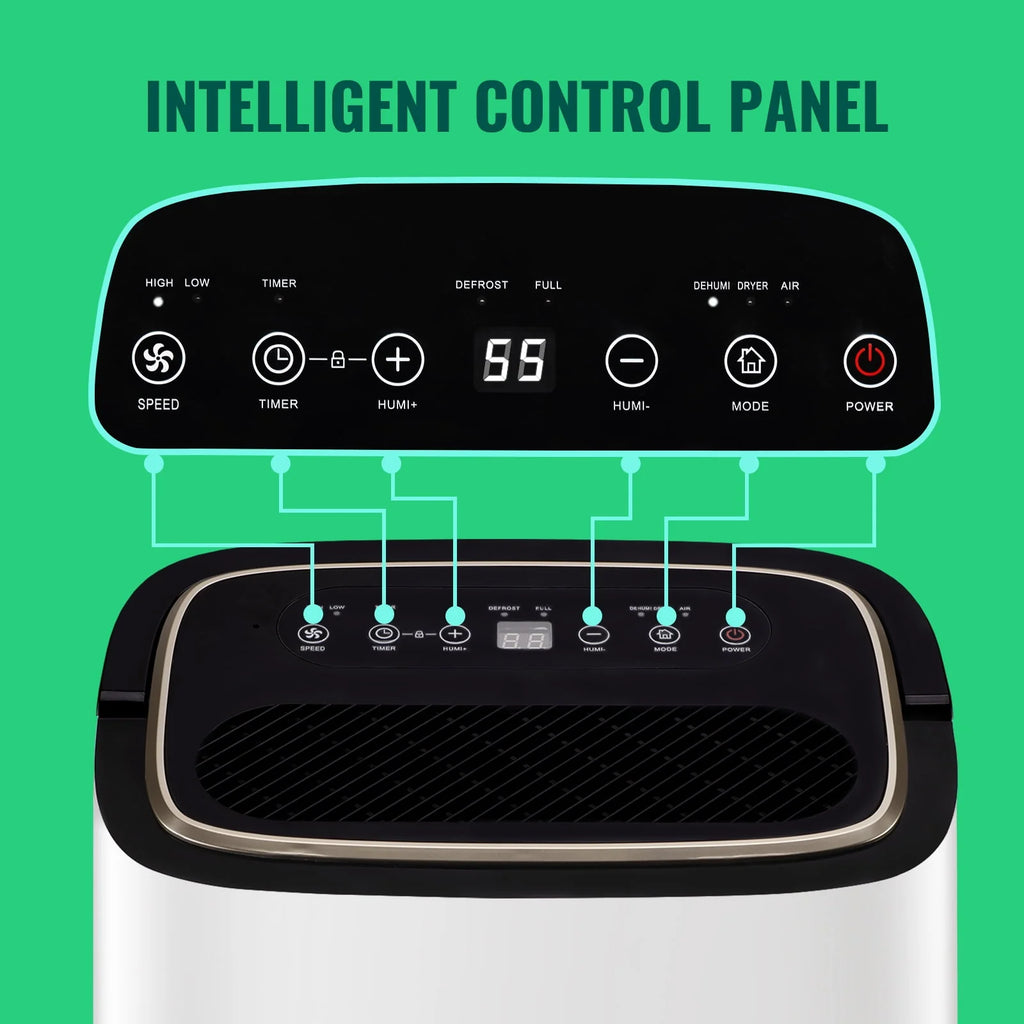 30 Pints Portable Dehumidifier with Auto & Manual Drainage A7268