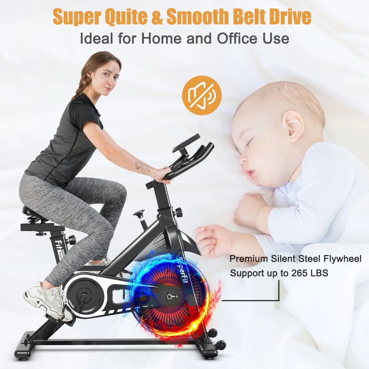 Indoor Cycling Stationary Bike Adjustable Resistance A272424