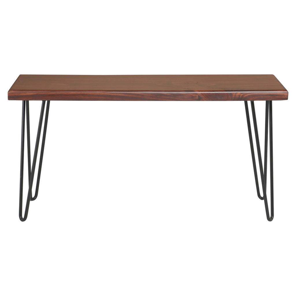 Dark Brown Wood Bench H558