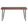 Dark Brown Wood Bench H558