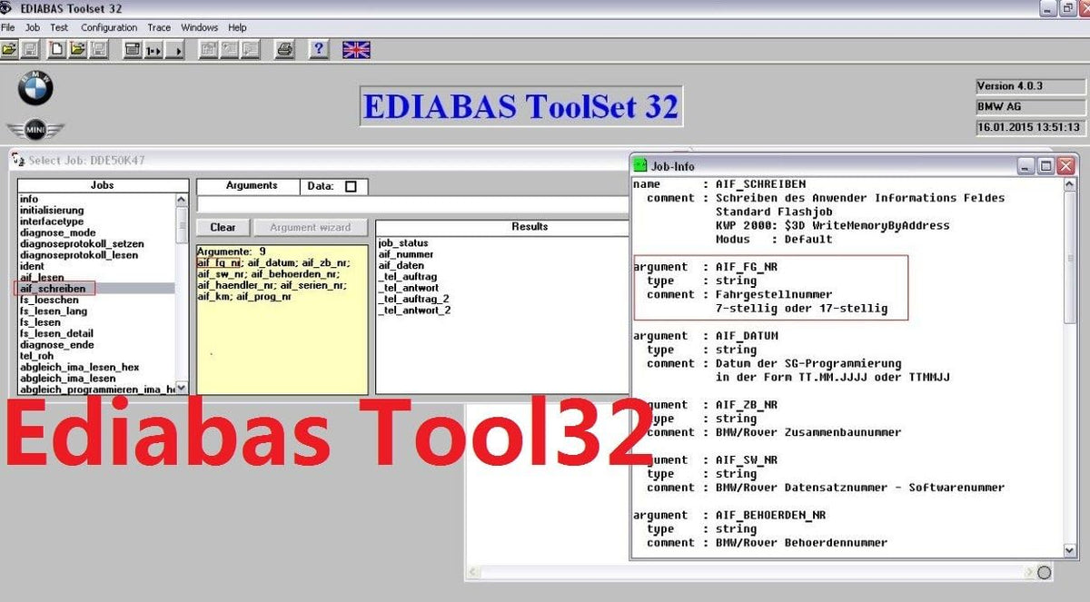 BMW INPA K+DCAN Coding Tool H89412