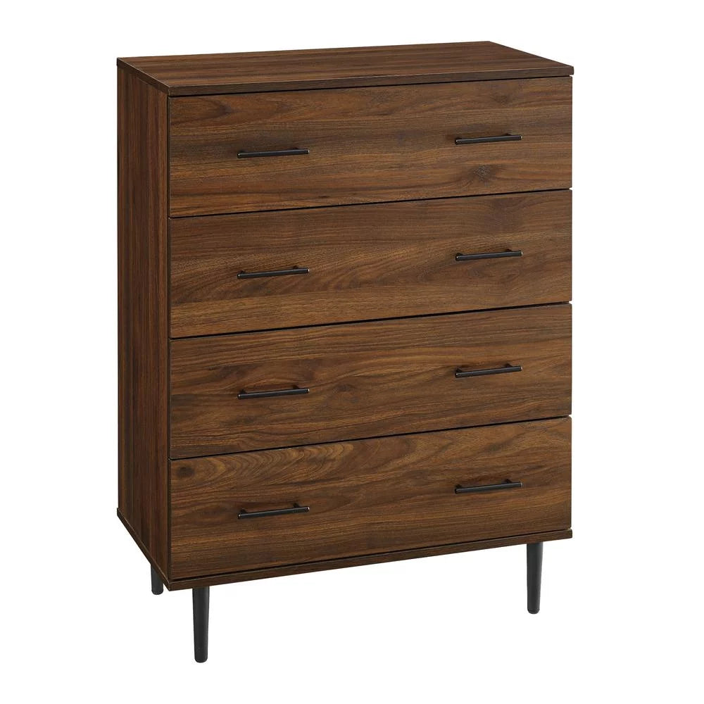 30" 4-Drawer Dark Walnut Bedroom Chest P806067