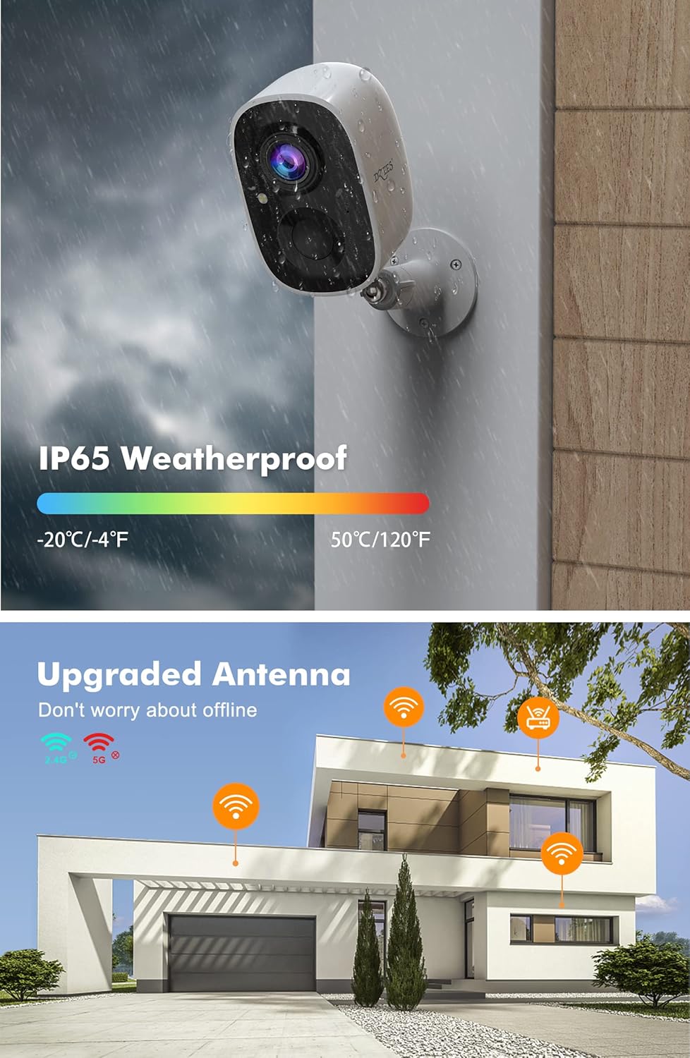 Security Camera Wireless Outdoor 2 pcs Z19322