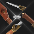 Hand Forged Fillet Knife with Leather Sheath X14393