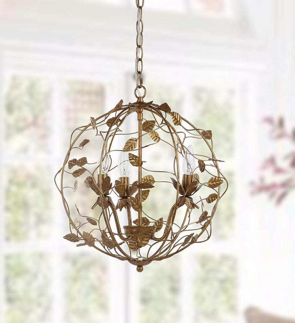 Gold Leaf Chandelier Y5049
