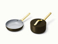 Mini Cookware Set in Black with Gold Handles S110