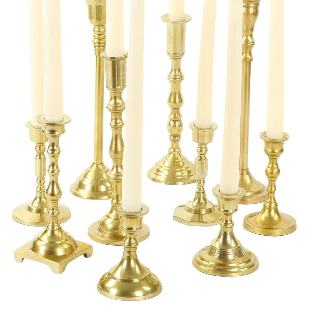 Gold Mixed Taper Holders Set of 10 W344798