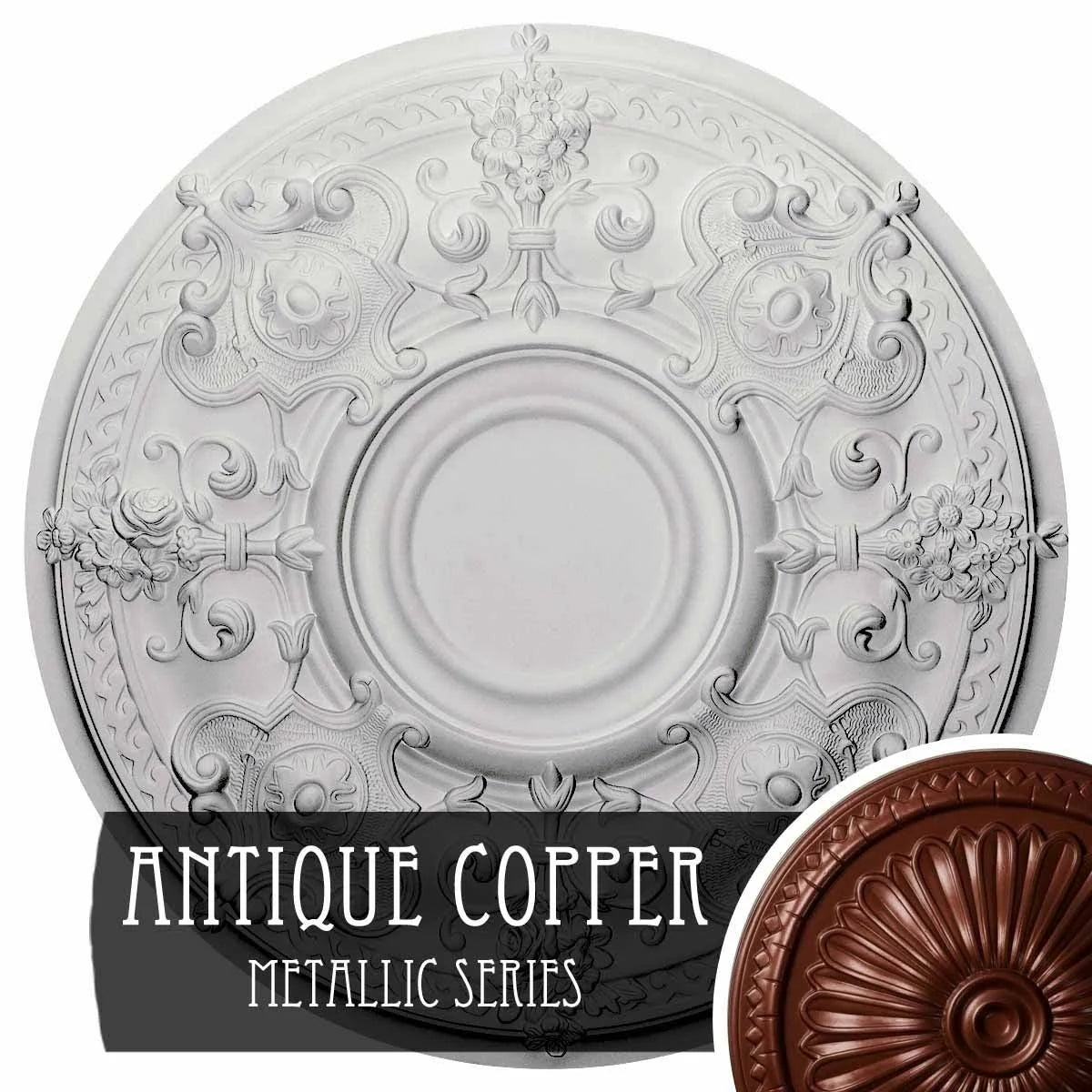 Antique Copper Ceiling Medallion C2923