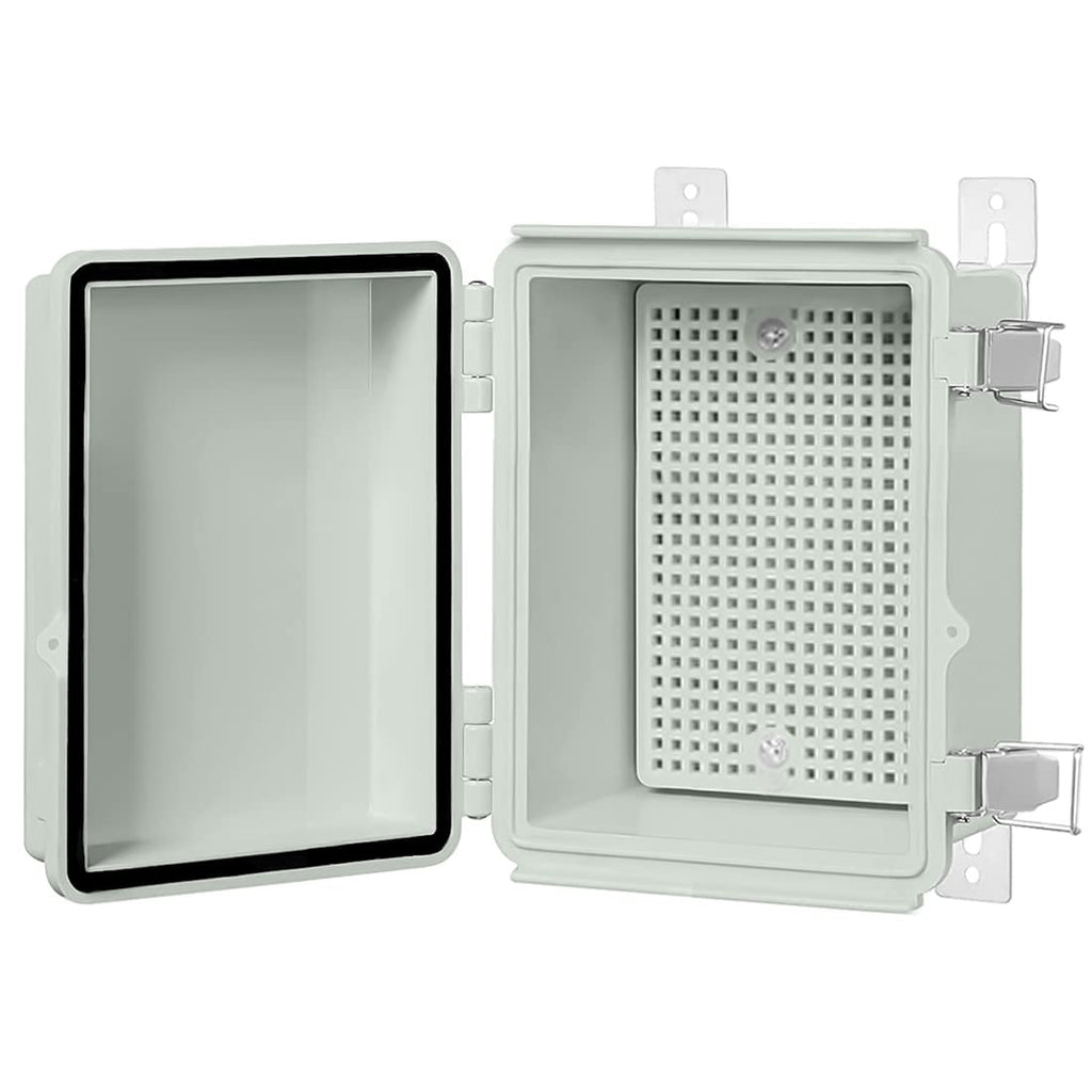 ABS IP67 Waterproof Junction Box with Mounting Plate Pack of 2 Z18826