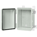 ABS IP67 Waterproof Junction Box with Mounting Plate Pack of 2 Z18826