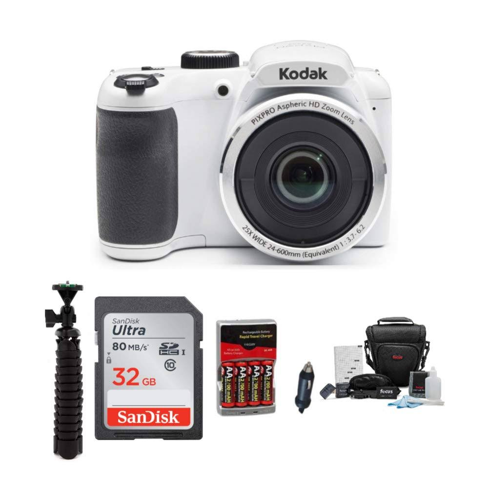 White Digital Camera with 32GB SD Card L837