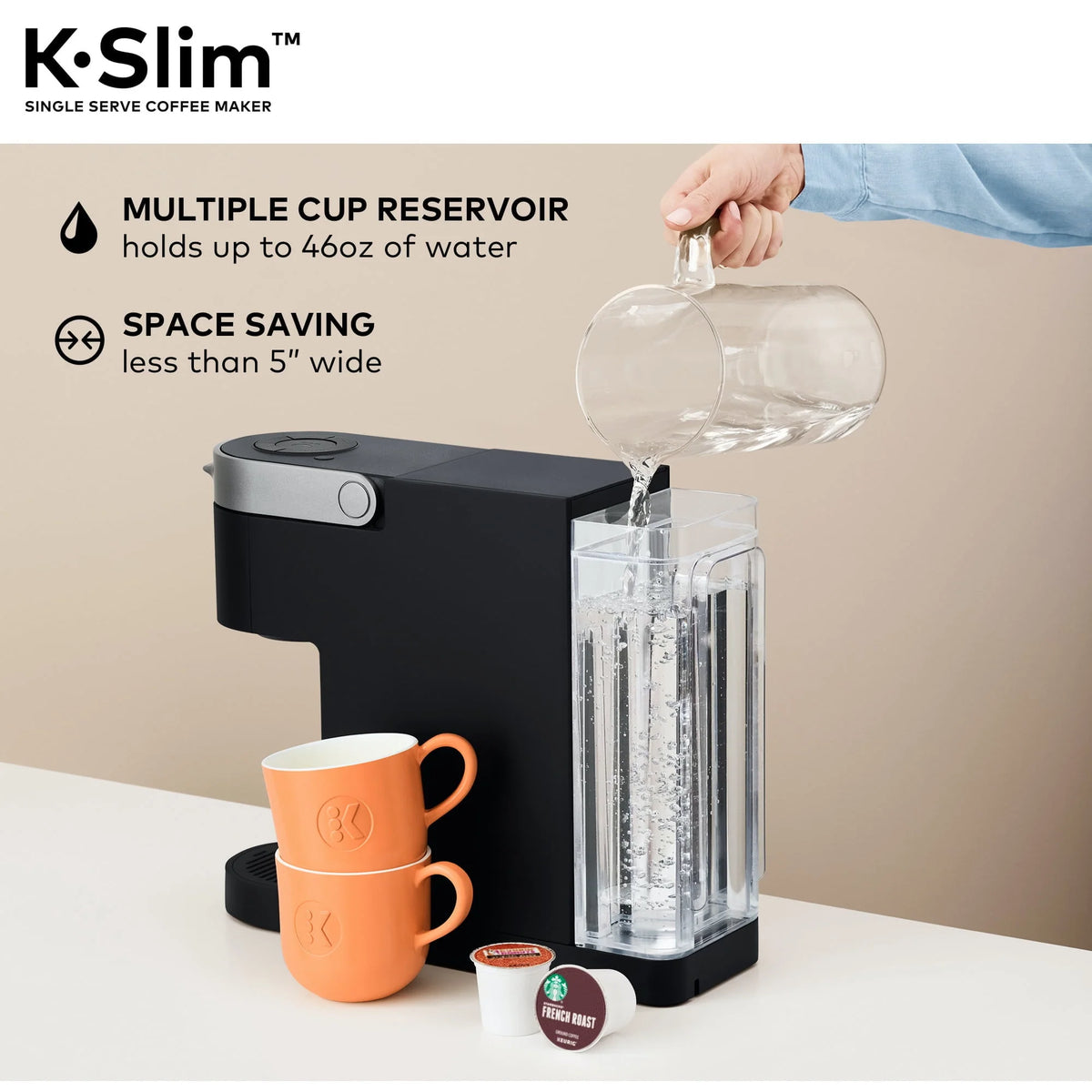 Black Single Serve K-Cup Pod Coffee Maker U50359