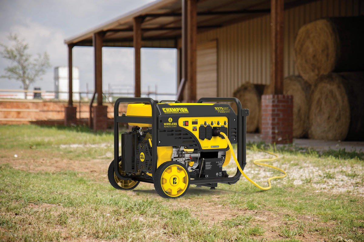 9375/7500 Watts Portable Generator with Wireless Remote Start W3928