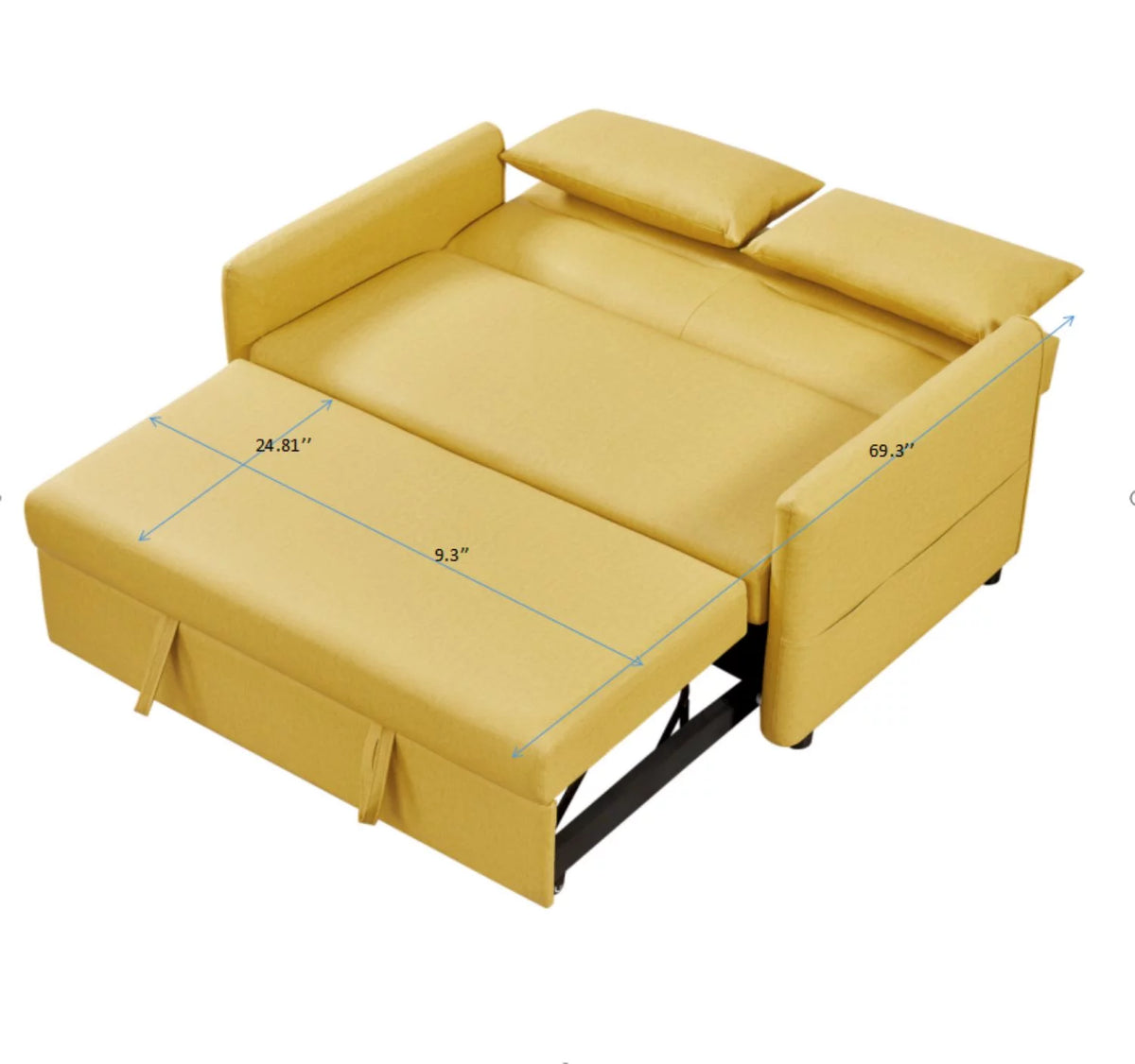 Loveseat Sofa with 2 Pillows L63029