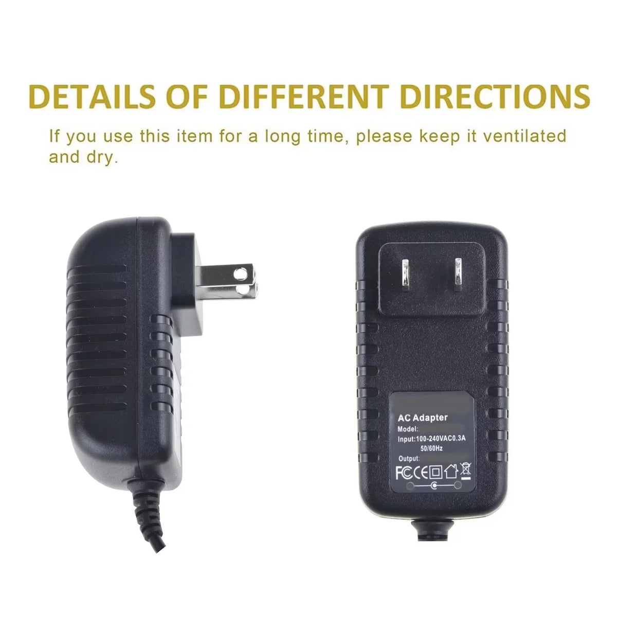 AC / DC Adapter Power Supply Cord Cable Wall Charger F7858
