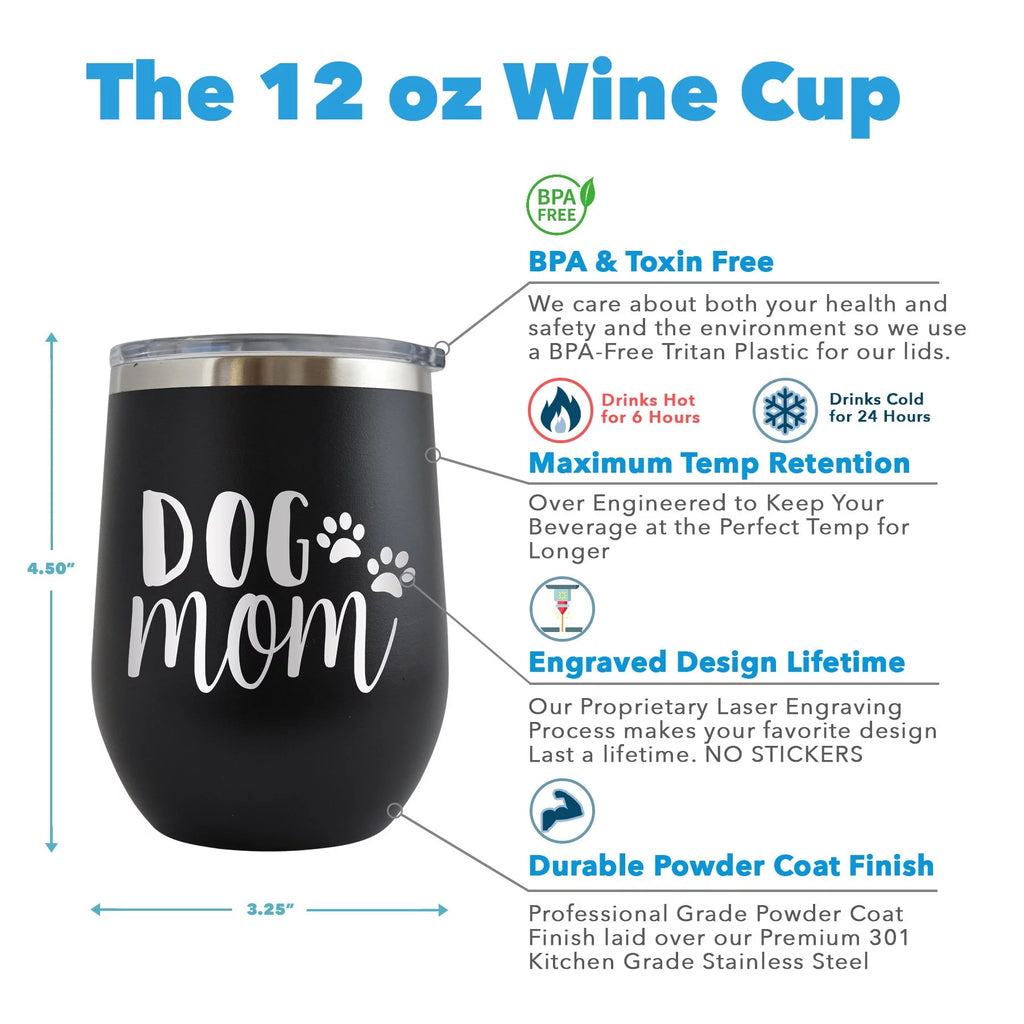 12 oz Engraved Red Wine Cup J113