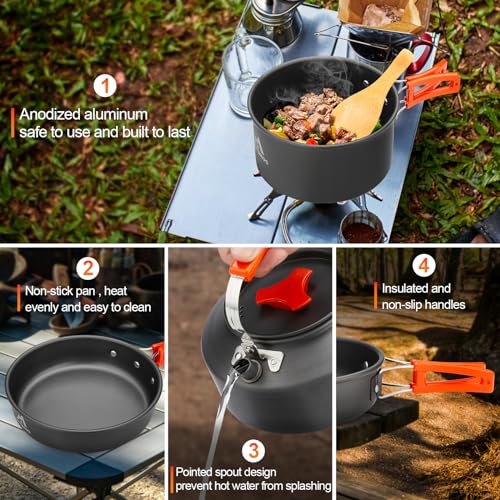 17 Pc Camping Cookware Kit T69096