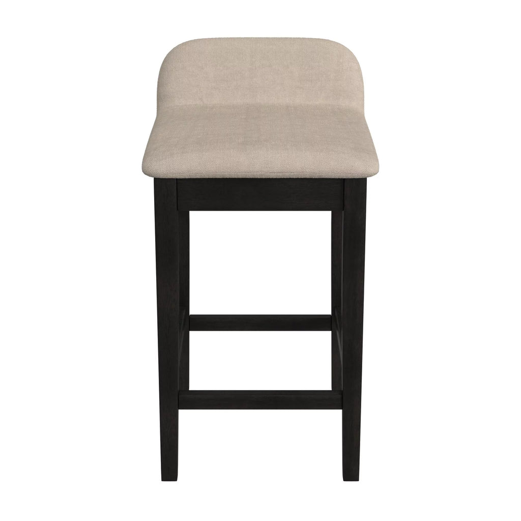 Black Light Beige Wood Counter Stool H731510