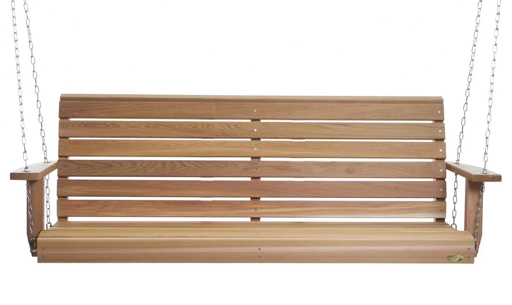 Natural Handcrafted Western Red Cedar Porch Swing R160
