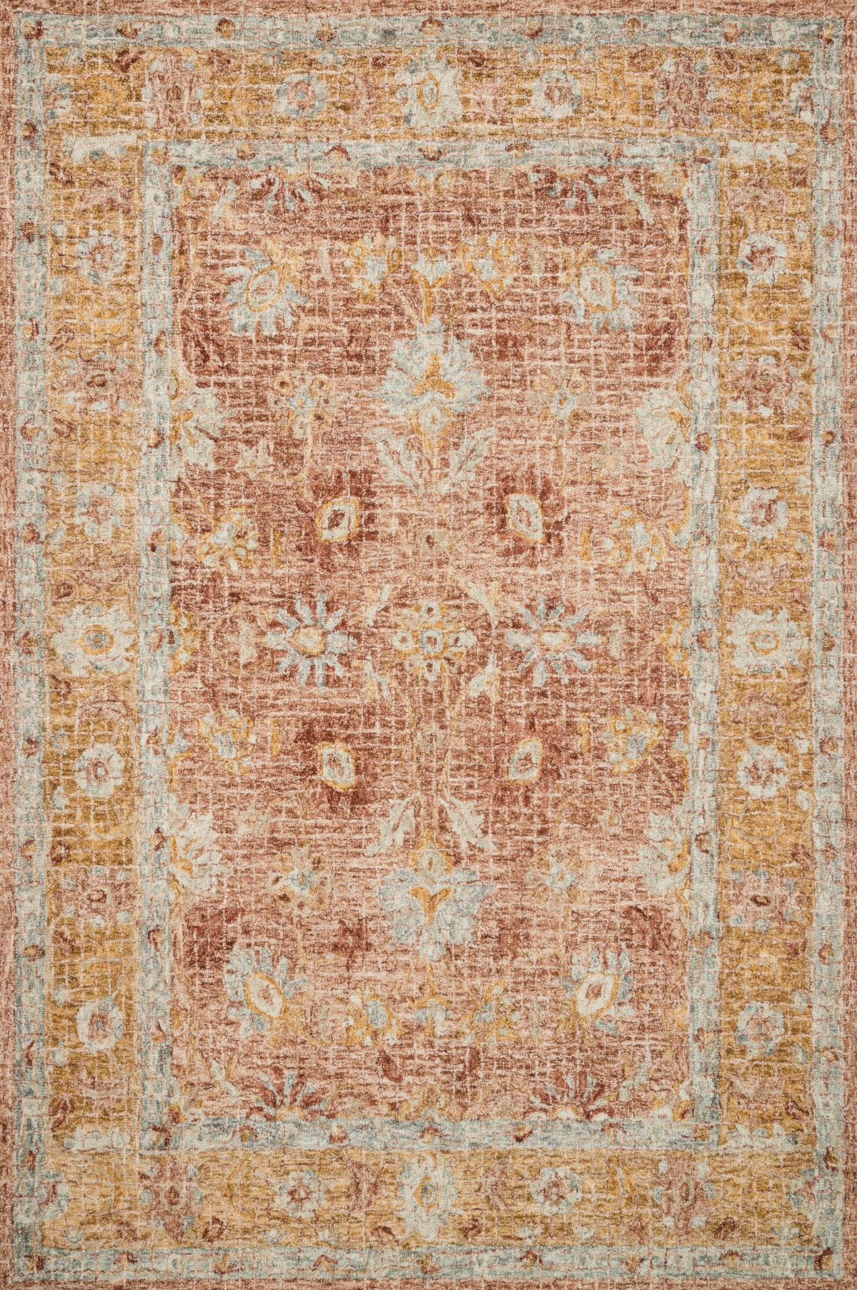 Terracotta Gold Rug T2886