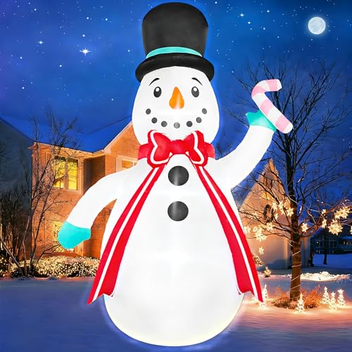 5 FT Christmas Inflatable Snowman Outdoor Decoration with LEDs K4157