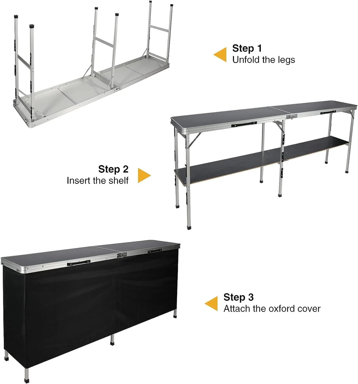 Portable Bar Table with Storage Shelf Q18670